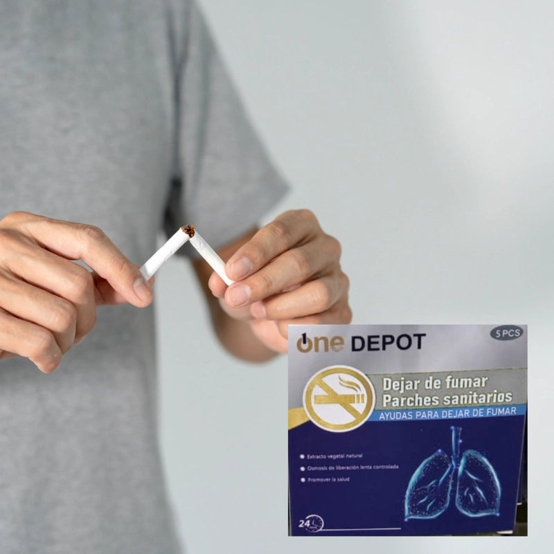 StopFume™ - Parches de Liberación Progresiva · Sin Ansiedad · Sin Cigarrillo