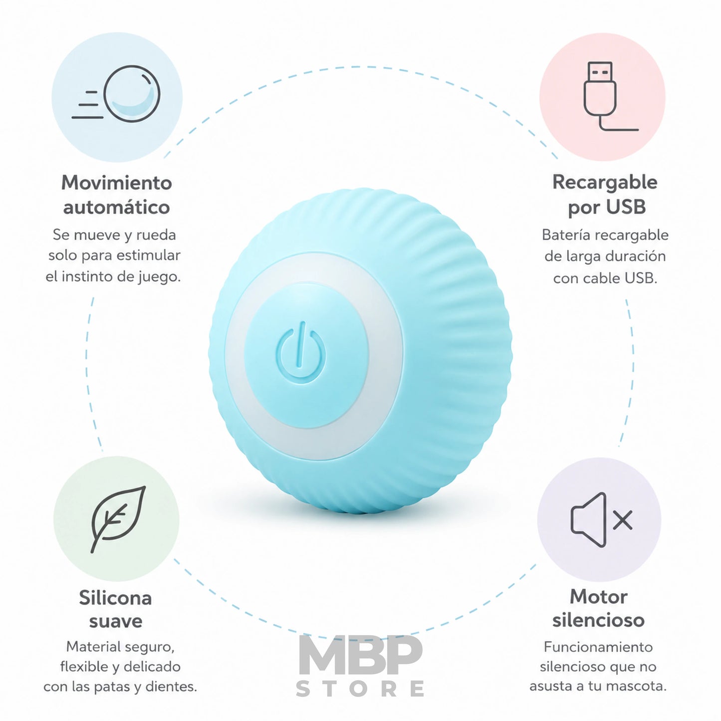 Bounzi™ - Diversión interactiva con movimiento inteligente y autónomo