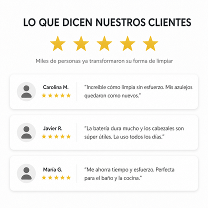 SpinClean Pro™ – Limpieza profunda en segundos, sin esfuerzo