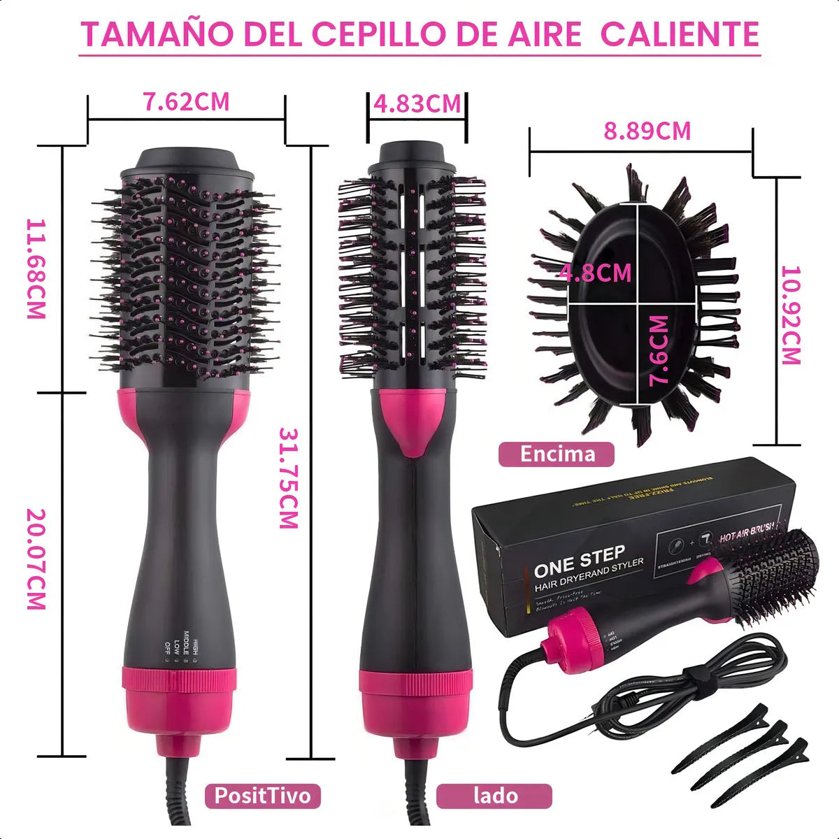 Cepillo secador 3 en 1