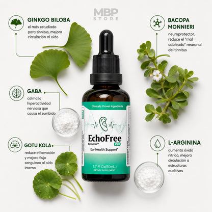 Echofree™ - Fórmula natural para alivio del zumbido y confort diario