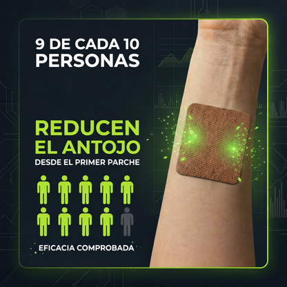 StopFume™ - Parches de Liberación Progresiva · Sin Ansiedad · Sin Cigarrillo