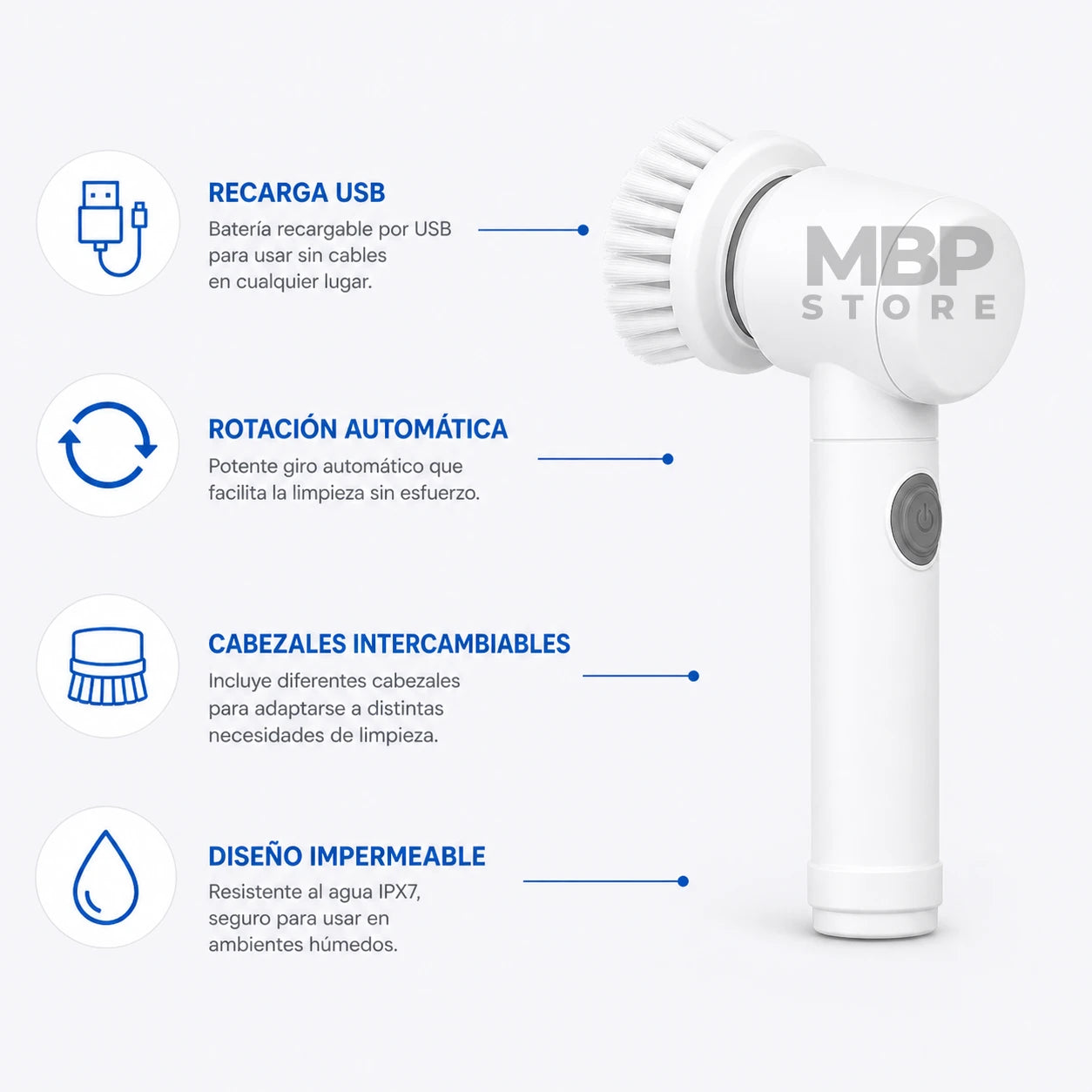 SpinClean Pro™ – Limpieza profunda en segundos, sin esfuerzo