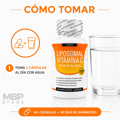 Liposomal Vitamina C - Energía, Defensas y Salud Celular