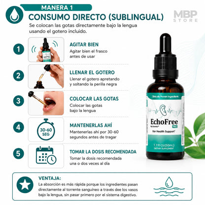 Echofree™ - Fórmula natural para alivio del zumbido y confort diario