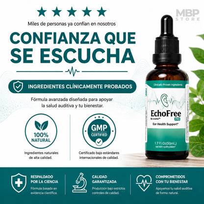Echofree™ - Fórmula natural para alivio del zumbido y confort diario