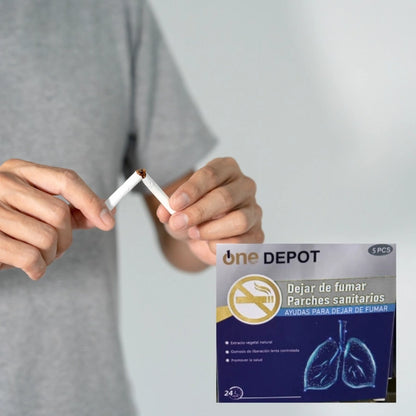 StopFume™ - Parches de Liberación Progresiva · Sin Ansiedad · Sin Cigarrillo